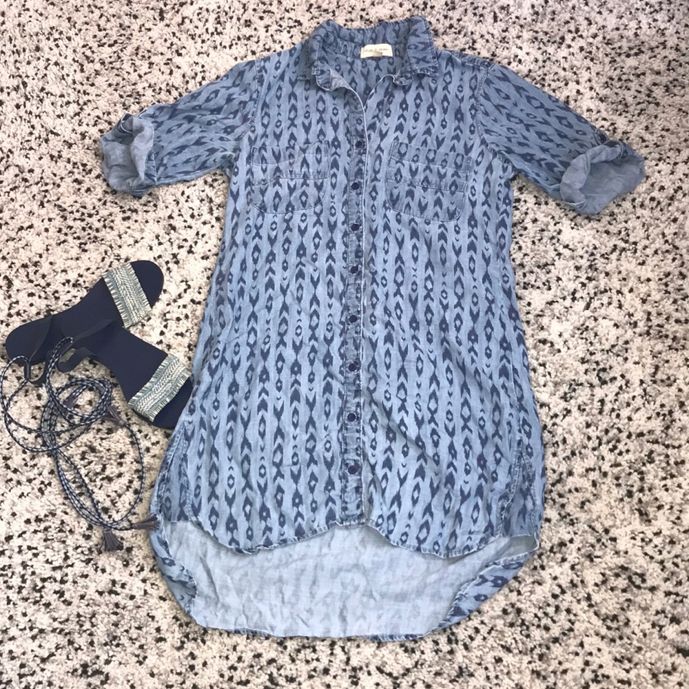 Cloth and stone chambray dress